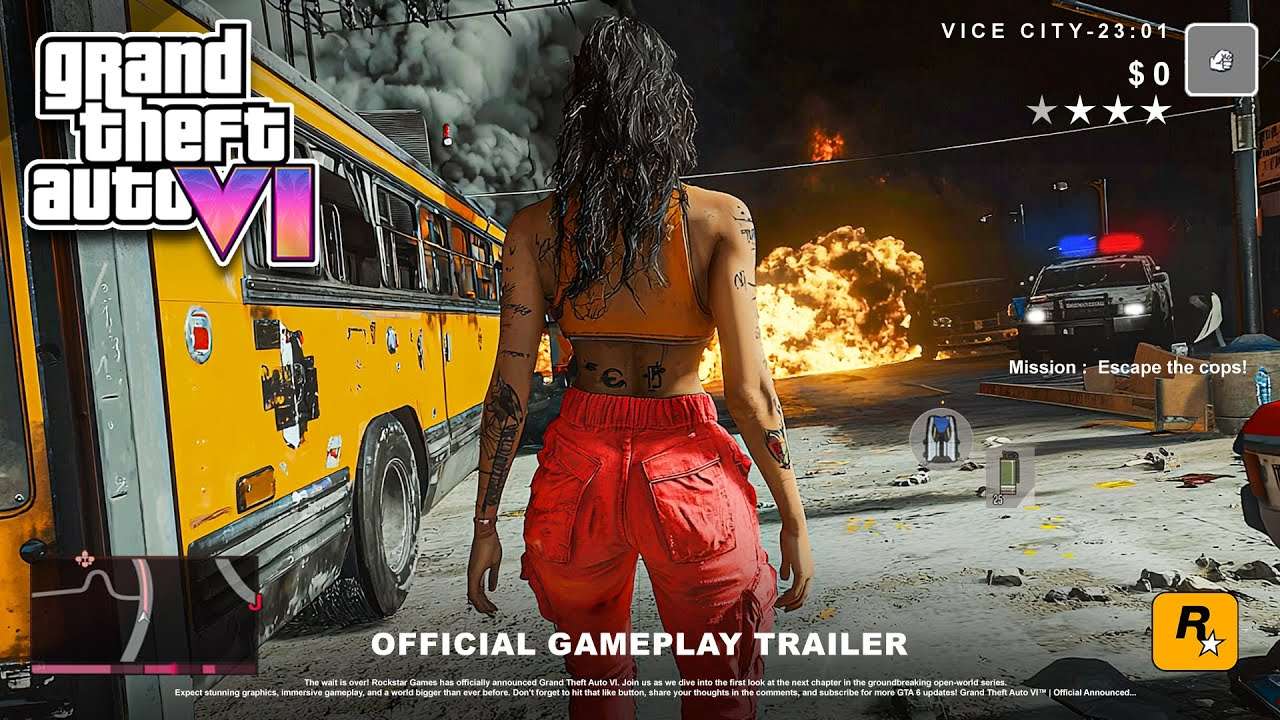 découvrez le gameplay captivant de gta vi, avec des graphismes impressionnants, une carte immersive et des missions palpitantes qui redéfinissent l'expérience de jeu.